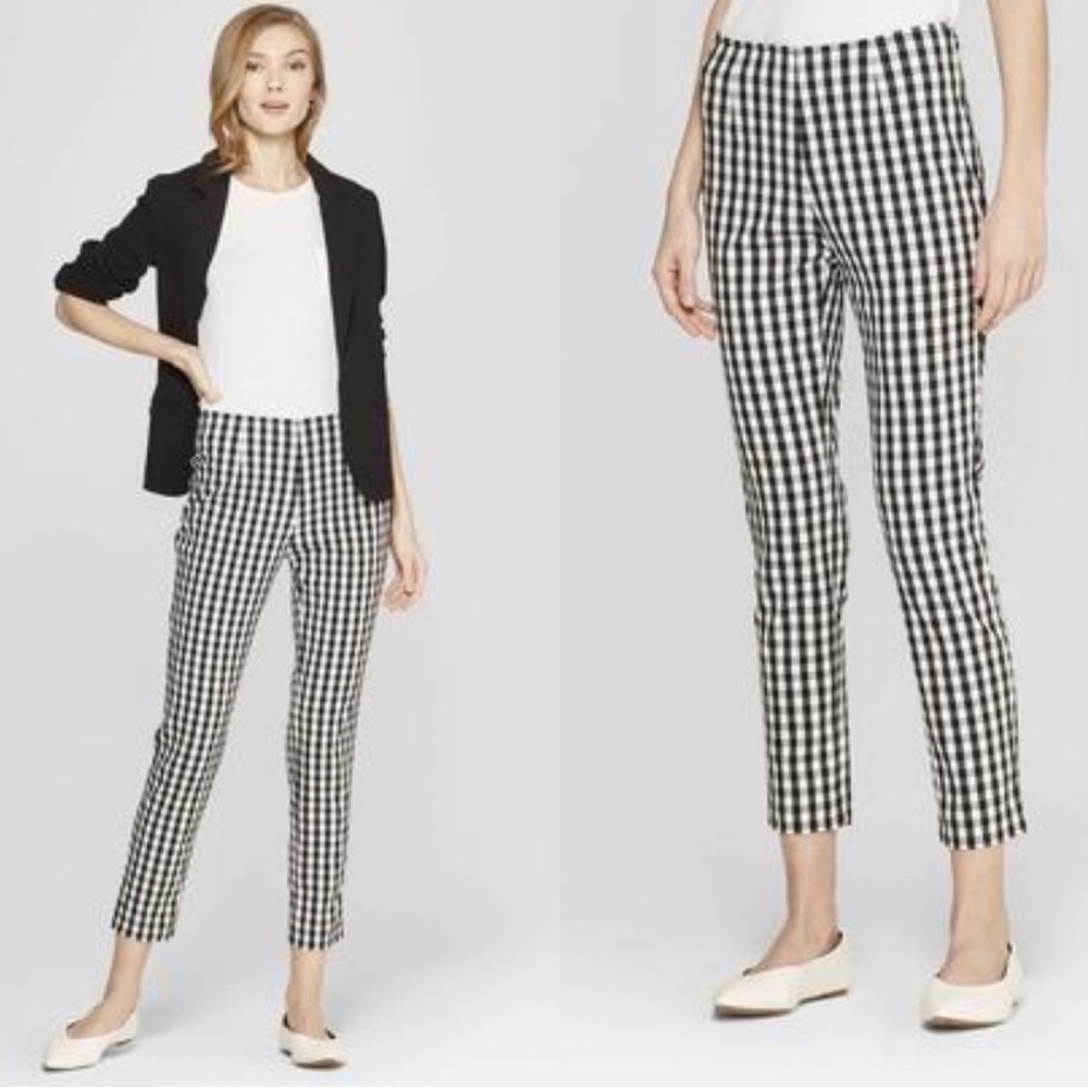 A New Day Gingham Checker Ankle Pants